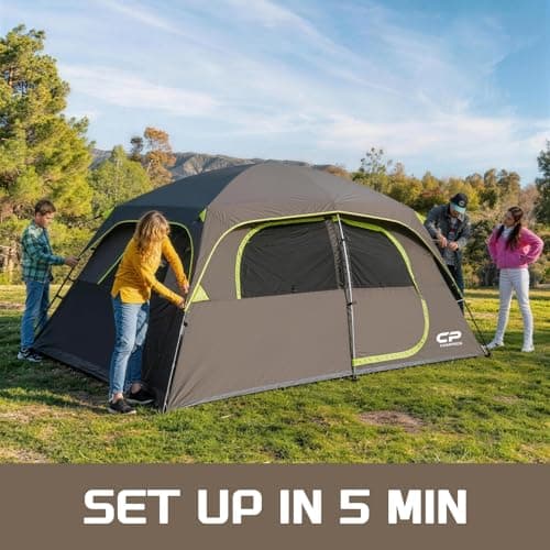 CAMPROS CP 4-6 Person Tent, Waterproof Family Camping Tent with Rain Cover — view 4
