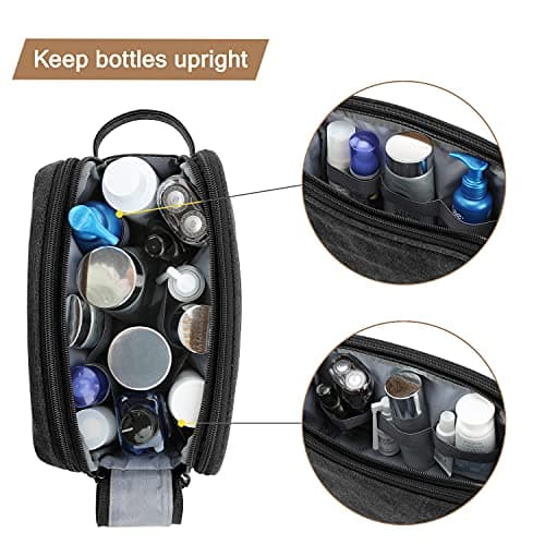 BAGSMART Men's Wash Bag, Large Capacity Travel Toiletry Bag & Wet Pocket — view 6