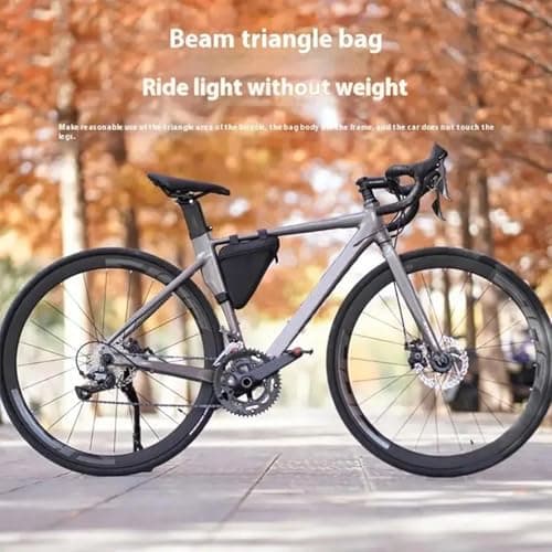 Wvbzf Waterproof Cycling Bike Bag for Mountain Road Bike, Sturdy Bike Frame Bag with Large Capacity, Bike Bags for Frame Triangle Storage Pouch, Bicycle Handlebar Pack for Bikepacking — view 5