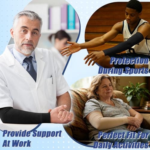 Beister 15-20 mmHg Compression Arm Sleeves for Pain Relief, Single — view 6