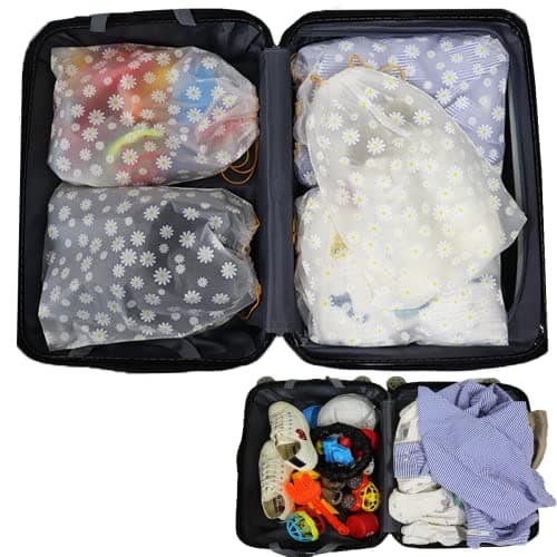 GAOHAN 20 pcs Shoe Bag Portable Storage Bag, Travel Shoe Bags(Daisy) — view 5