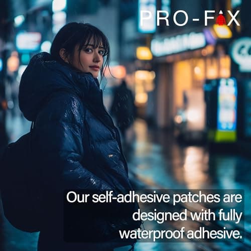 PRO-FIX Ripstop Repair Patch Kit – Waterproof, Tear-Resistant, Pre-Cut Self-Adhesive Patches for Tents, Jackets, Sleeping Bags, Awnings, Backpacks, Beach Gear, Camping & Festivals - Dark Blue — view 6