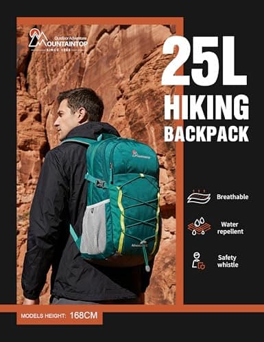 MOUNTAINTOP 25L Hiking Backpack Lightweight Rucksack for Men Women — view 2