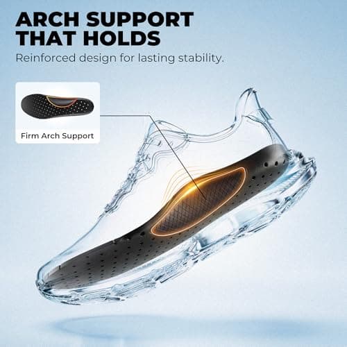 ALLSWIFIT Men's Slip On Stability Walking Run Shoes,Black,10 — view 5