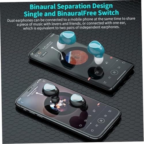 Xweptuy TWS Couple Earbuds Wireless HIFI Stereo Noise Reduction IPX7 Waterproof Earphone — view 2