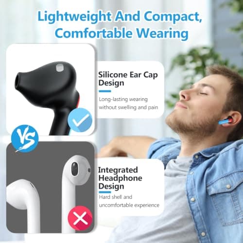 Kevanry Kids Adults Wireless Earbuds, Bluetooth 5.3 Touch Control Wireless Earbuds for Kids Adults with Charging Case,Ear Buds for Gifts — view 5