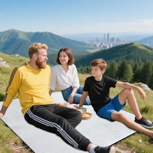 Aluminum Foil Camping Mat, 200x200cm Insulating Waterproof Thermal Foam Sleeping Mat, Foldable Tent Blanket For Outdoor Camping Hiking Picnic — view 6