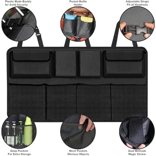 Car Boot Organiser with Multi-Pockets – Foldable Children’s Travel Car Storage Bag, Heavy-Duty Boot Organiser Box for Toys, Groceries, Tools & Daily Use – Universal Fit for All Vehicles — view 3
