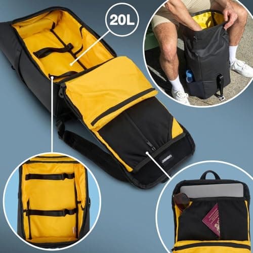 Cabin Max Ryanair Cabin Bag Underseat Hand Luggage Travel Backpack 40x20x25 — view 4