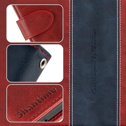 Shantime Two-Tone Leather Case for Xplore 2 Projector 5G - Red — view 3