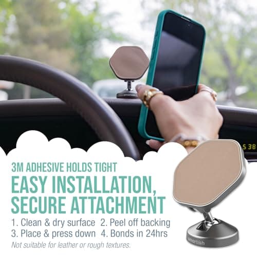 Smartish Mobile Phone Car Mount - Beige Against The Machine — view 4