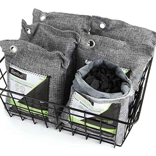 MIVIDE 6PCS 200G Activated Bamboo Charcoal Air Purifying Bag, Nature Fresh Air Purifier Bags, Odour Eliminator Absorber, Moisture Absorber, Room Deodoriser Air Freshener for Home, Car, Closet, Fridge — view 5