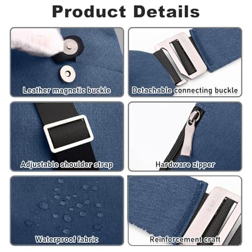 BIRDDIE Anti Theft Travel Bag, One Shoulder Large Capacity Cross-body Bag — view 3
