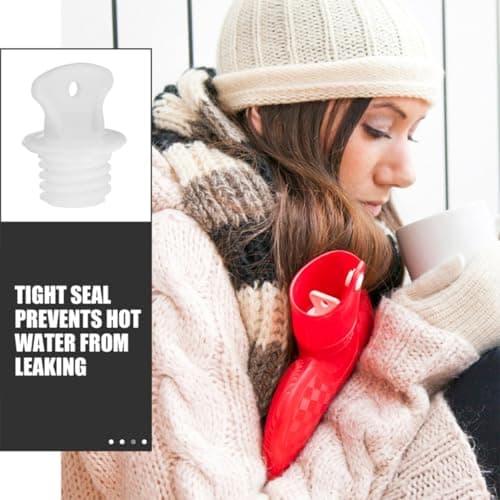 4pcs Hot Water Bag Rubber Stopper Lid Replacement for Home Travel Use — view 6