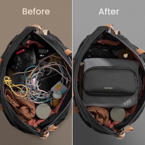 tomtoc Electronics Organizer Travel Case, Cable Organizer for Essentials — view 5