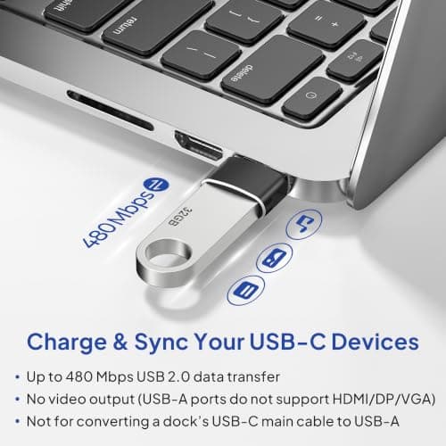 Elebase USB to USB C Adapter for iPhone 17 4Pack,USBC Car Charger Adapter — view 5
