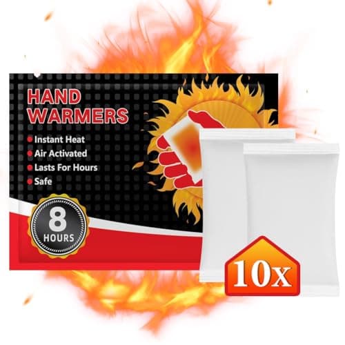 Flintronic 10 Pairs Hand Warmers, 12 Hours Warm Hands - Hand Heat Pads - Air Activated - Instant Heat - Natural Warmth - Pocket Heater