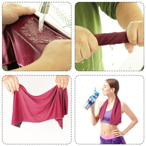 Jupsk 4 Pack Cooling Towels, Cool Gym Towel Quick Drying Neck Towel 30x80cm — view 5