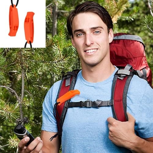 Fizzix 2-Pack High-Decibel Survival Whistles with Reflective Lanyard – Essential Safety Gear for Hiking and Emergencies — view 6