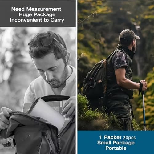 20 Packs Portable Toilet Gel,Camping Toilet Gel,Absorbent Powder,Camping Toilets Absorbent Powder,Emergency Vomit Bag Absorber for Adults Outdoor,for Travel,Car,Hiking — view 2