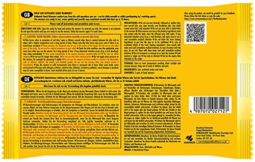 HOTHANDS Unisex's 372-3970 Hand Warmers, Clear, 5 Pairs & HOTHANDS Foot Warmers - 8 hours of heat - Air activated - Ready to use - 5 Count (Pack of 1) — view 3
