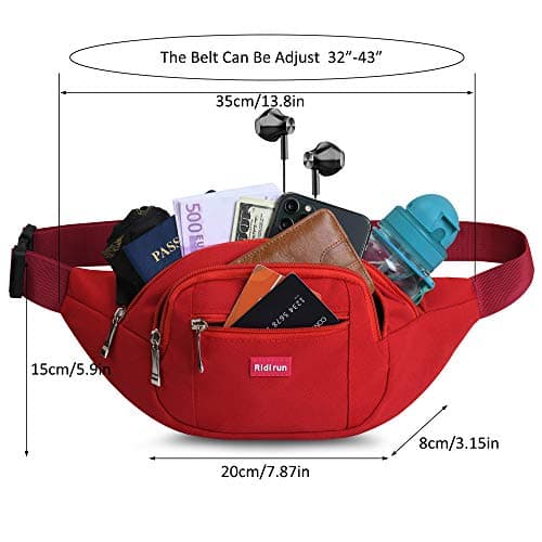 Waterproof bumbags and Fanny Packs for Women Men Hiking Running Travel Dog wolking Waist Bag for Women Men Ladies Boys Waterproof for Outdoor Sport — view 3