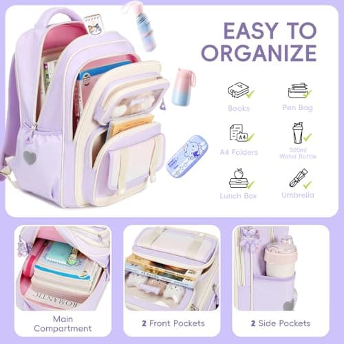 Tanou Girls Backpack Ergonomic School Bag Girl Children's Backpacks Cute — view 3