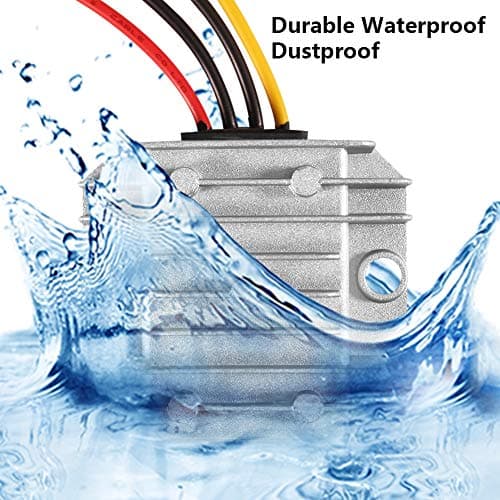 Dealikee DC Voltage Converter Waterproof Automatic Buck Boost Converter DC-DC 8V-40V to 12V 3A 36W Step Down Up Power Supply Regulator Module Transformer for Golf Cart Club Car Etc — view 3