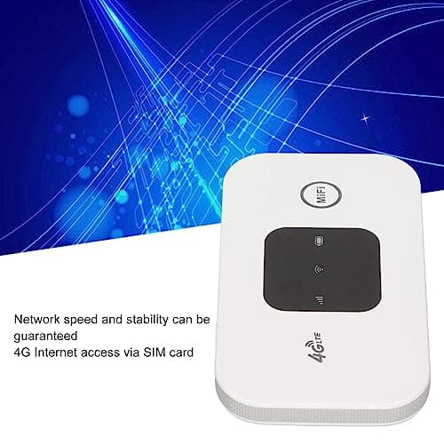 Unlocked 4G LTE Portable WiFi Hotspot Router, 300Mbps High Speed SIM Card Device with 2100mAh Battery for Home & International Travel, Support 10 Users — view 3