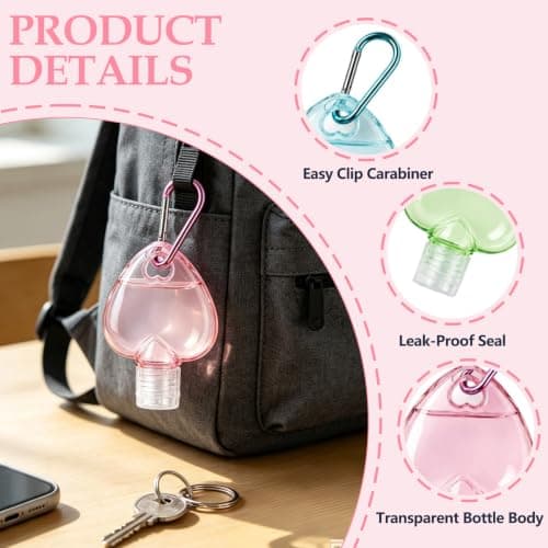 5PCS Hand Sanitiser with Clip, Hand Sanitiser Travel Size — view 3