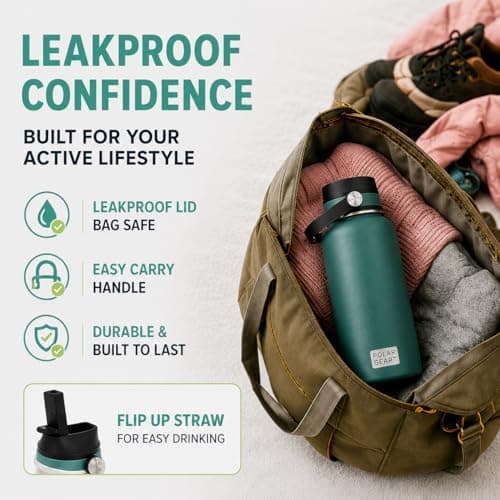 Polar Gear Insulated Water Bottle with Flip Straw - 800ml Wine — view 3