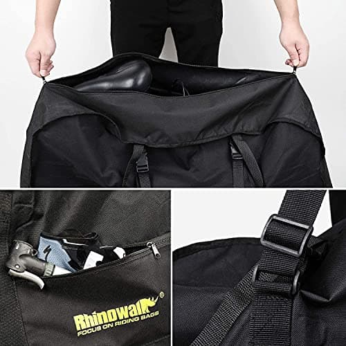 SUNELFFY 20inch Folding Bike Bag Bicycle Carry Bag Bike Travel Carrying Case Bike Transport Bag for Car Train Air Travel Portable — view 4