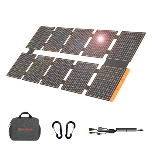 Flexsolar 100w Portable Solar Panel Chargers DC/QC 3.0 USB-A & PD3.0 USB-C