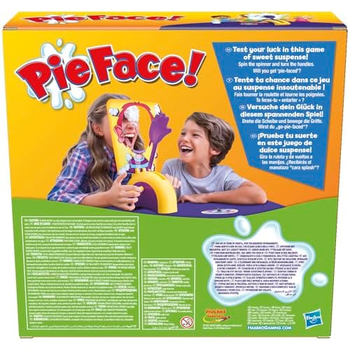 Hasbro Gaming Pie Face Whipped Cream Family Board Game for 5+ Year Old Kids, Party Games for 2 Players or More — view 4