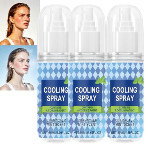 Cooling Spray for Hot Weather, Instant Cooling Spray & Mist Spray, 100ml Portable, Travel Size Body Mist, Long Lasting Heat Relief for Summer Outdoor Sports (3pcs)