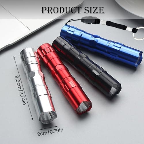 LED Torch Super Bright, Camping Flashlight Handheld Waterproof, 4 Pcs — view 2