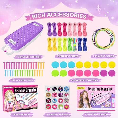 FHNSEL Friendship Bracelet Making kit,Arts and Crafts for Kids Ages 6-12 — view 5