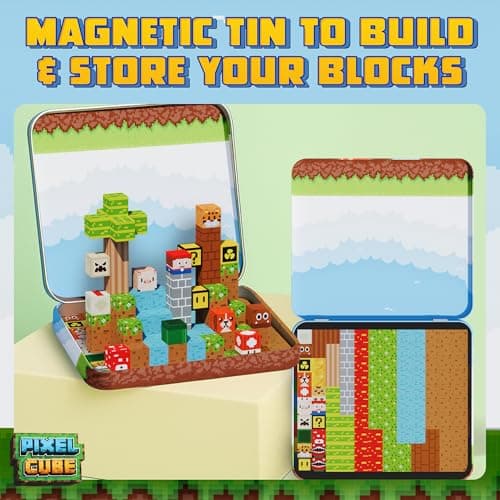 Pixel Cube 120 Magnetic Building Blocks Set - With Metal Travel Tin — view 3