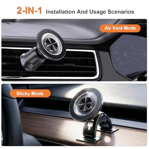 MOKPR for Magsafe Car Mount, Magnetic Phone Holder for Cars — view 2