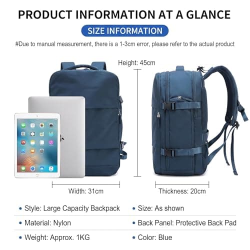 SOONHUA Travel Backpack with Vacuum Bag and Pump — view 2