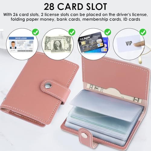 teashow PU Leather Credit Card Holder Wallet Travel Business Card Case — view 3