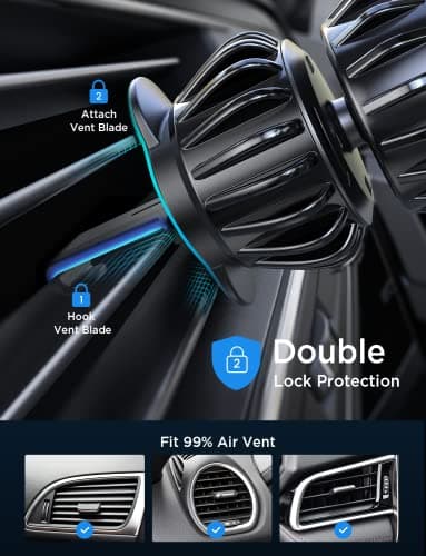 LISEN Magnetic Phone Holder for Cars Air Vent Mobile Phone Holder Magnetic — view 5