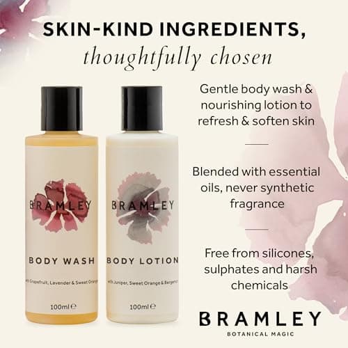 Bramley Discovery Body Gift Set (2 x 100 ml), Includes Travel Body Lotion, Pamper Gift for Women With Travel Minis of Natural Shower Gel and Body Moisturiser — view 4