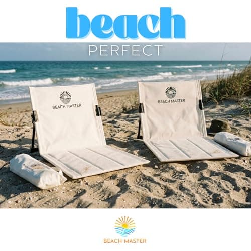 Beach Master Super Lightweight Folding Camping Chair - Portable Beach Chair with Carry Bag for Beach, Camping, Festivals and Outdoors — view 2