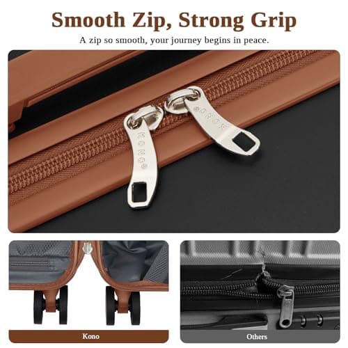 Kono Cabin Suitcase 55x40x20, Lightweight Carry On Luggage for Ryanair — view 5