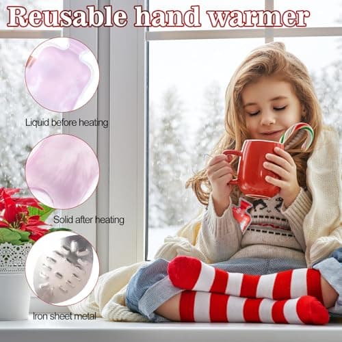 8 Pack Reusable Click Hand Warmers - Instant Gel Pocket Heat Pads — view 3