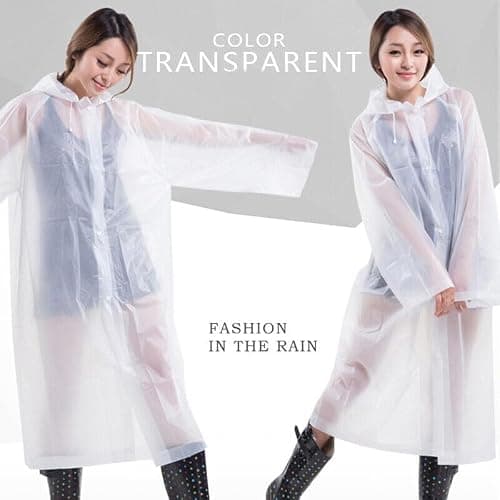 Boolavard Unisex Adults Rain Poncho, lightweight, reusable, and packable on the go rain protection (UK, Alpha, One Size, Regular, Regular, Black) — view 6