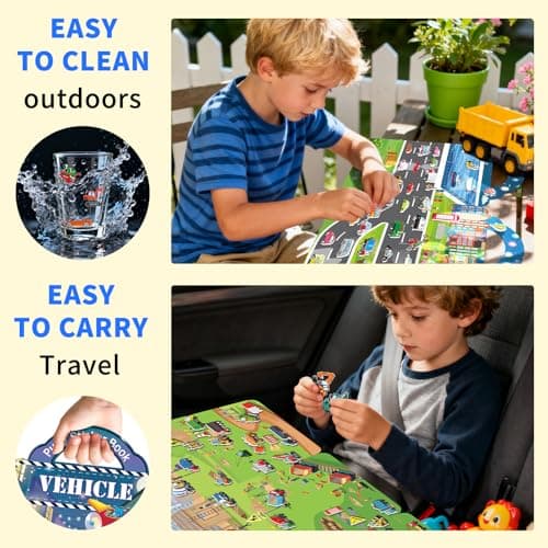 Elfew 2 Pack Puffy Sticker Books for Kids 2-4, Construction and Vehicle — view 6
