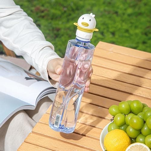 WEITING Water Bottle Lids for Kids - Water Bottle Straw Lid - Duck Top Adapter for Boys Girls Daily Hydration School Hiking Travel Picnics Outdoor Activities — view 2