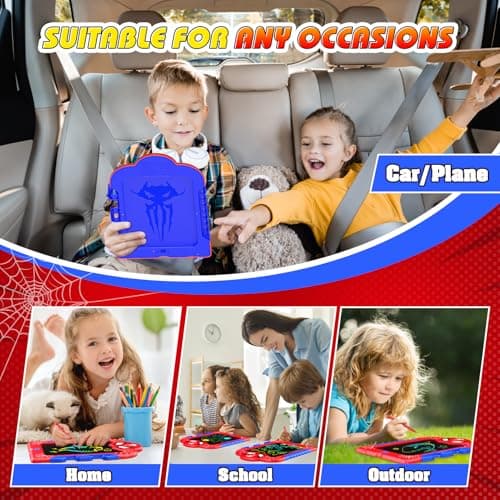 Braxel Toys for 3-8 Year Old Boys Girls, 8.5inch Drawing Pad Toddler Toys LCD Writing Tablet, Resistant Doodle Board Travel Games Outdoor Home School, 1st Birthday Gifts for Boys Toy Age 2-8 — view 5